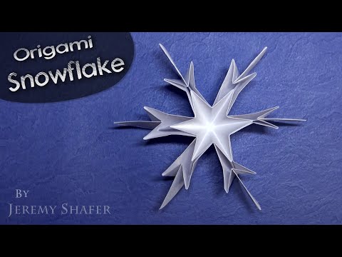 ❄️ Simple Origami Snowflake ❄️