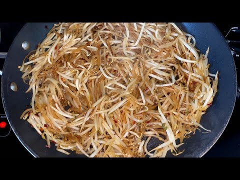 Sauteed Bean Sprouts Recipe - How To Cook Bean Sprouts - So Easy, Healthy & Tasty! 😋