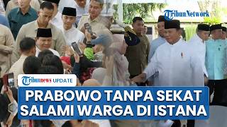 Momen Presiden Prabowo Sapa dan Salami Warga Satu per Satu saat Open House Istana, Didampingi Didit