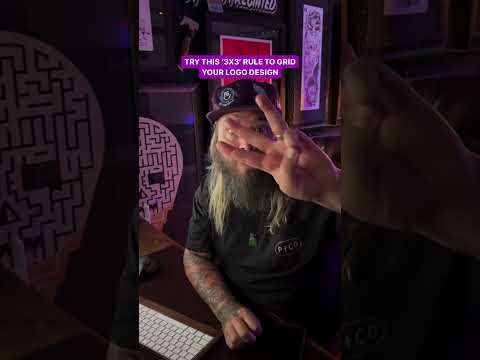 try this 3x3 rule to grid your logo design