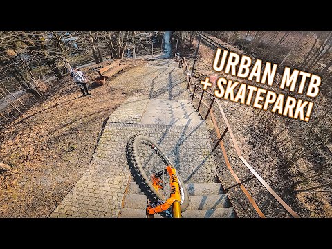Urban Downhill Street MTB + Skatepark at Home!