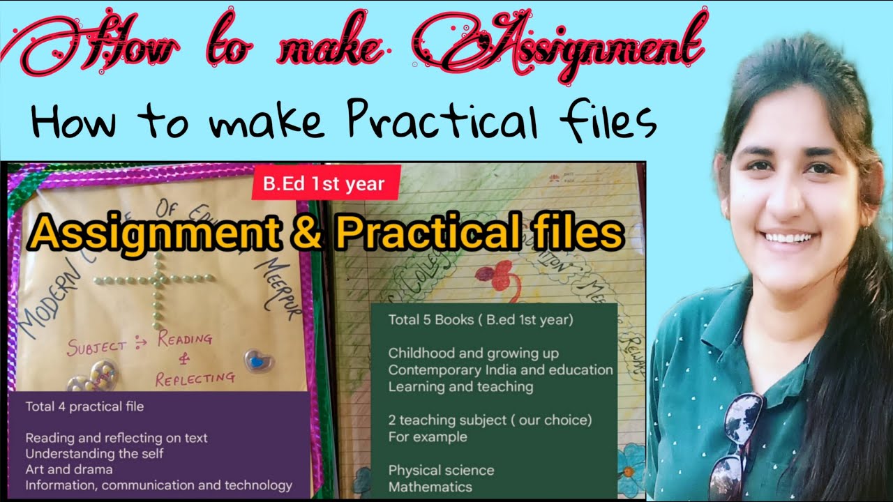Subject Wise Assignment and Practical files of B.Ed 1st year || How to make Assignment for B.ed 1st