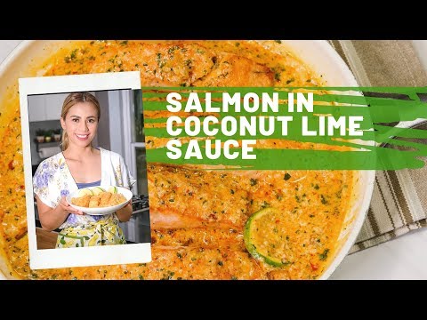 Salmon in Lime Coconut Sauce | Salmon Recipe
