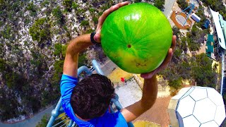 DODGING HEAVY STUFF with RC CARS!! (From 45m Tower)