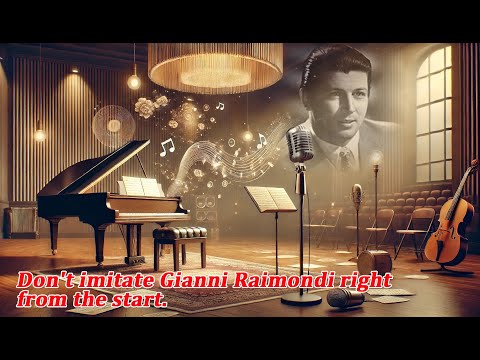 Don't imitate Gianni Raimondi right from the start.