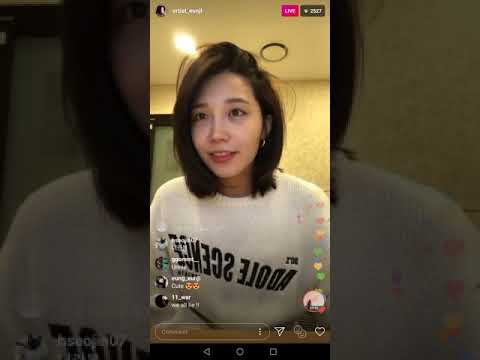 190130 EUNJI (APink) "Song Medley" Instagram Live