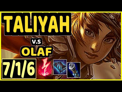 STROMPEST (TALIYAH) vs OLAF - 7/1/6 KDA JUNGLE GAMEPLAY - NA Ranked GRANDMASTER