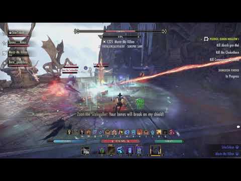 ESO - Veteran Scalecaller Peak HM 2 Healers, 1 dps, 1 Tank