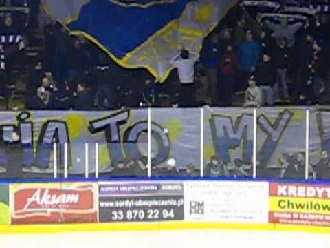 Doping+Oprawa meczu Unia Oświęcim-GKS Tychy