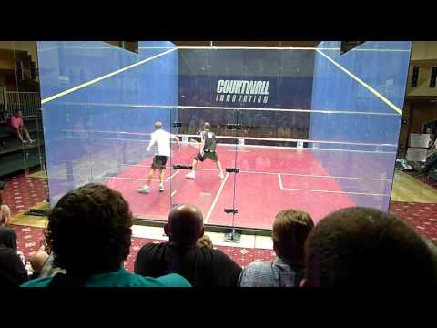 Squash: Grégory Gaultier vs Nick Matthew, fourth (last) game, EUROPEAN CLUB CHAMPIONSHIP 2012