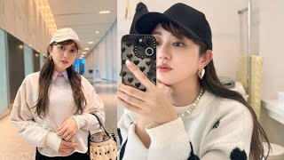 シックな菊地亜美 ハートニット の久々私服コーデ披露！[Japan news]キャップ被りストリートカジュアルなショットも