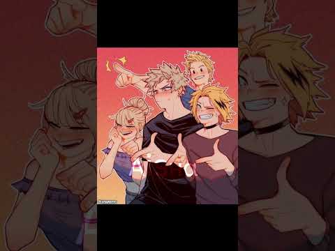 #mha #baku #deku Izuku midoriya X bakugou katsuki so cute 😭✨💞💚🧡🥦💥