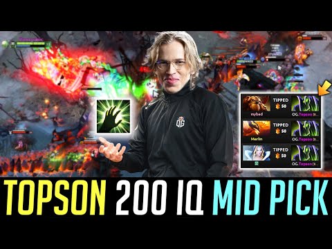 Topson picking RUBICK Mid vs. QOP, ES & ENIGMA - He found a NEW IMBA! DOTA 2