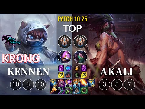 RNW KronG Kennen vs Akali Top - KR Patch 10.25