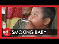 Indonesian baby on 40 cigarettes a day 