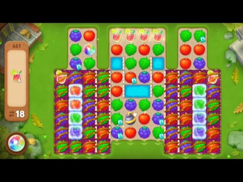 Gardenscapes Level 661 All Goals Complete - Playrix Gameplay