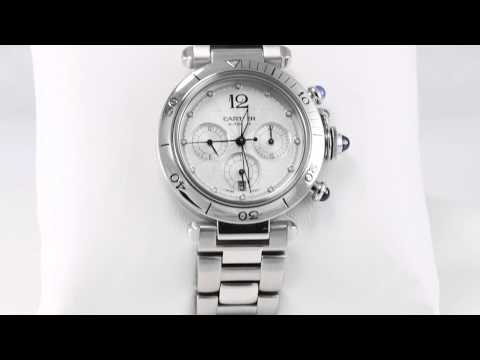 Pre-Owned Cartier Pasha Chronograph w31030h3 W515909