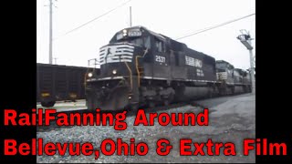 preview picture of video 'RailFanning Around Bellevue,Ohio Extra Film'