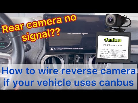 How to wire reverse camera if your vehicle has canbus (Jeep,Dodge,Chevy,Gmc,Volkswagen+more)