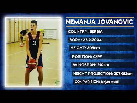 Nemanja Jovanovic (2004) Basketball Highlights 2019/20