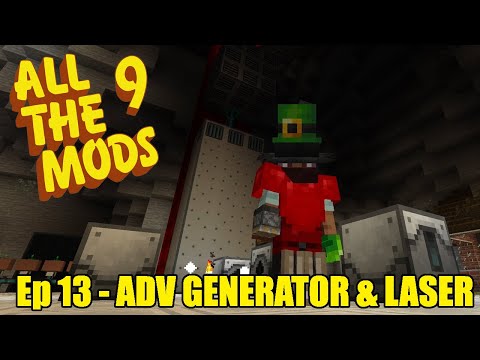 All The Mods 9 - Ep13 - Advanced Generators & Ore Mining Laser - Minecraft 1.20