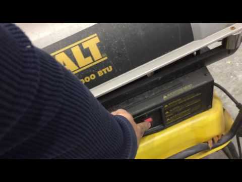 Dewalt Torpedo heater on diesel