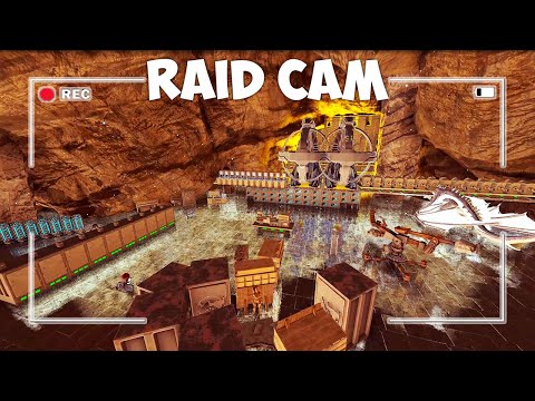 Ark Raid Cam - A Regular Tribe Defends Against An All Star Youtuber Tribe!
