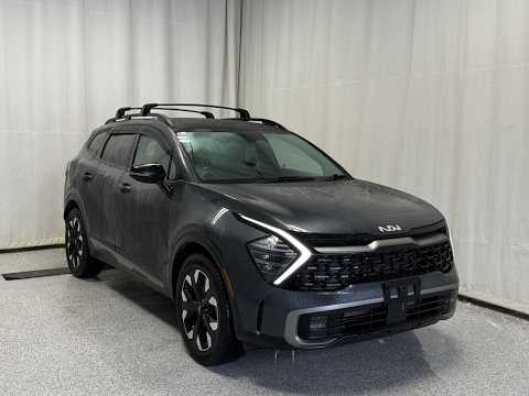 2023 Kia Sportage X-Line Limited AWD w/Black Interior in Gray for sale at Park Mazda in Sherwood Park, AB