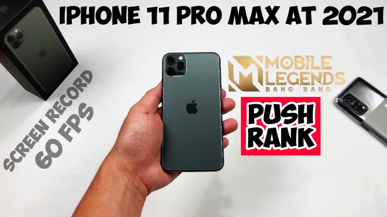 iPhone 11 Pro Max Gaming Test Mobile Legends at 2021 using Screen Record & Graphics Setting