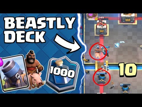 BEASTLY HOG & MORTAR LADDER DECK! | 5600 TROPHY PUSHING | Top 1000 In The World! | Clash Royale