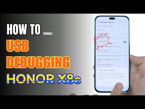 How to Enable USB Debugging on HONOR X8c
