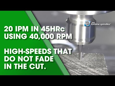 M4S Micro Demo - 40,000 RPM, 20 IPM in 45HRc on HAAS