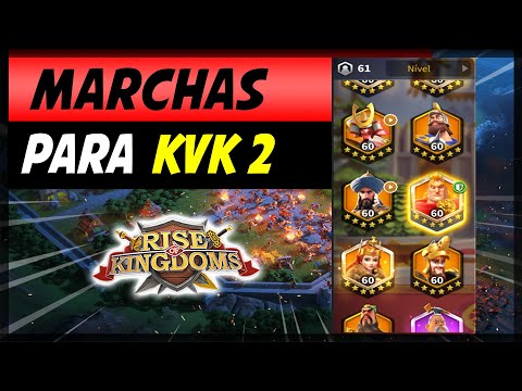 ⚔️QUAIS AS MARCHAS/COMBINAÇÕES DE COMANDANTES QUE VOU USAR NO KVK 2 RISE OF KINGDOMS - KINDZEL