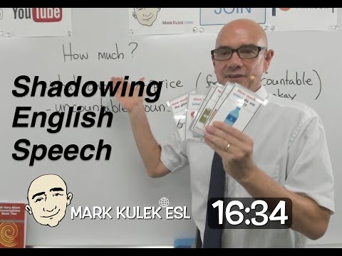 How Much? - shadowing English speech | Learn English - Mark Kulek ESL