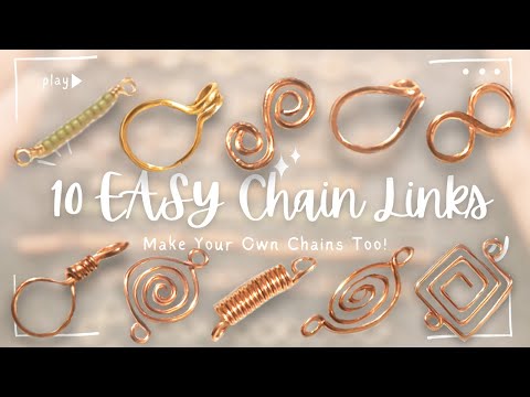 10 Easy Wire Wrapped Chain Links | Make Your Own Chain | Wire Wrapped Components