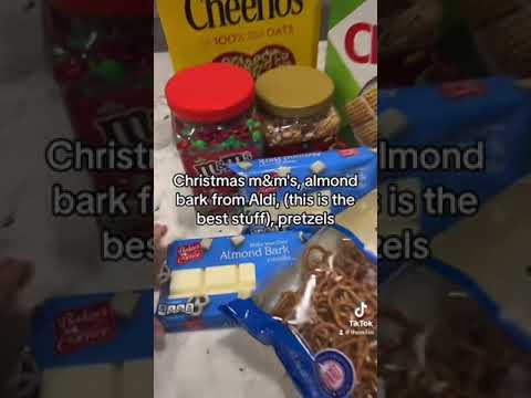 The REAL Christmas mix. Salty, sweet, addictive holiday treat. #christmasmix #aldi #holiday #sahm