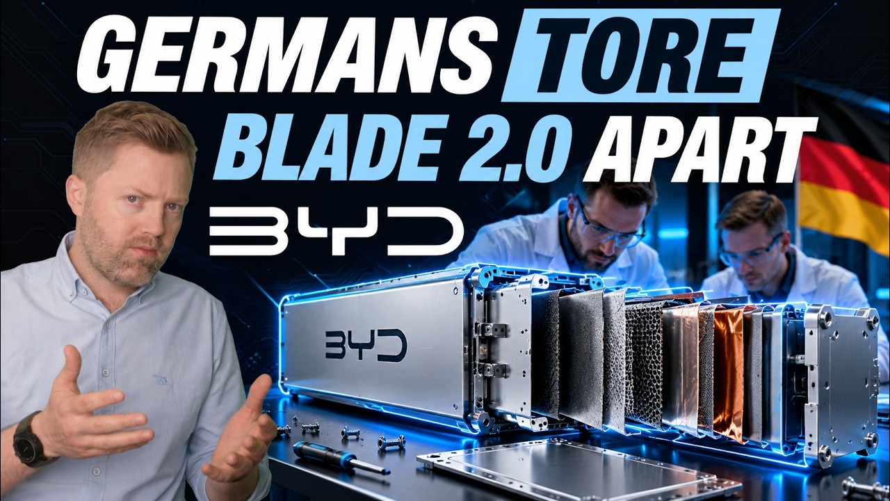 BYD Blade 2.0 battery cell during an engineering teardown