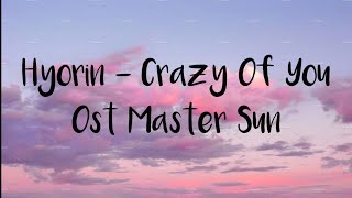 Download lagu Hyorin - Crazy Of You ( Ost Master Sun ) || Lirik dan Terjemahan mp3 Download lagu Hyorin - Crazy Of You ( Ost Master Sun ) || Lirik dan Terjemahan mp3
