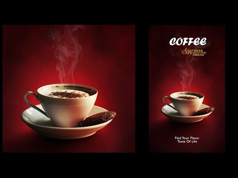 Design a Minimalist Coffee Menu Poster In Photoshop