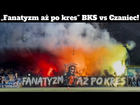 „Fanatyzm aż po kres” oprawa na meczu BKS Stal Bielsko-Biała vs LKS Czaniec 02.11.2025r.