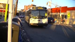 NJ Transit 119 Bus Arriving at Manhattan Avenue and Central Avenue