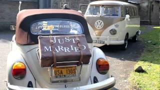 preview picture of video 'VW Beetle and Camper wedding cars by Lovebugweddings.com'