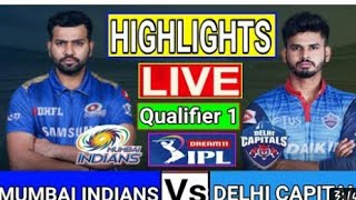 #MIVsDC #DCVsMI  IPL 2020 Mumbai Indians vs Delhi Capitals 1st Qualifier Match highlights
