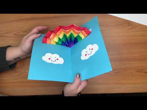 Pop Up Rainbow Card Craft