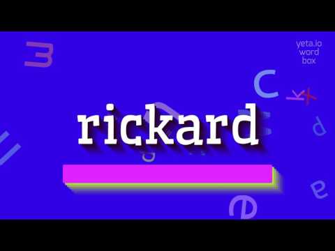 How to say "rickard"! (High Quality Voices)