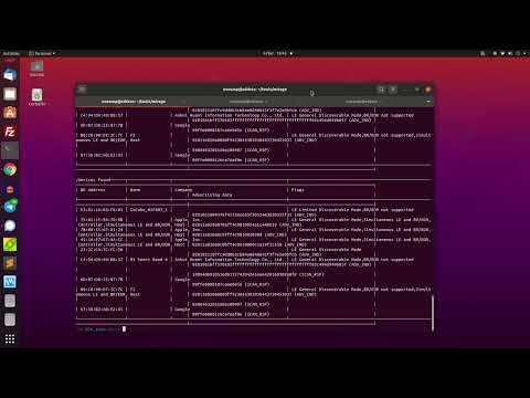 Scan bluetooth low energy devices using mirage and ubertooth