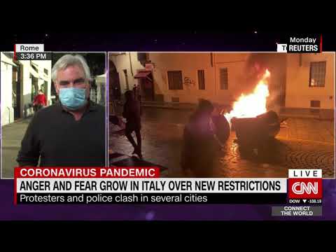 Italy's Covid 19 protests  Protesters clash with police in Turin and Milan over restrictions
