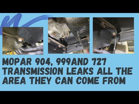 Mopar Dodge Plymouth 904 / 727 Transmission Leak Locations