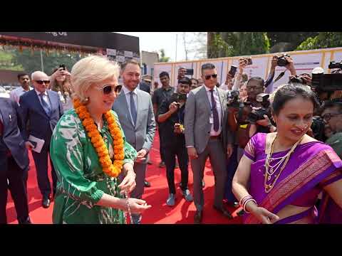 John Cockerill receives a visit from HRH Princess Astrid of Belgium in its Indian workshop in Taloja