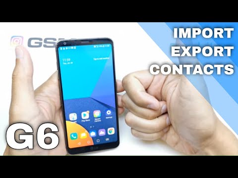 How to Import / Export Contacts in MOTOROLA Moto G6